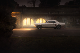 Seitenansicht des Ford Mustang GT aus dem Jahre 1968.