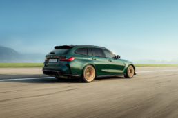 High-End Autofotografie mit dem fahrenden BMW M3 CS Touring