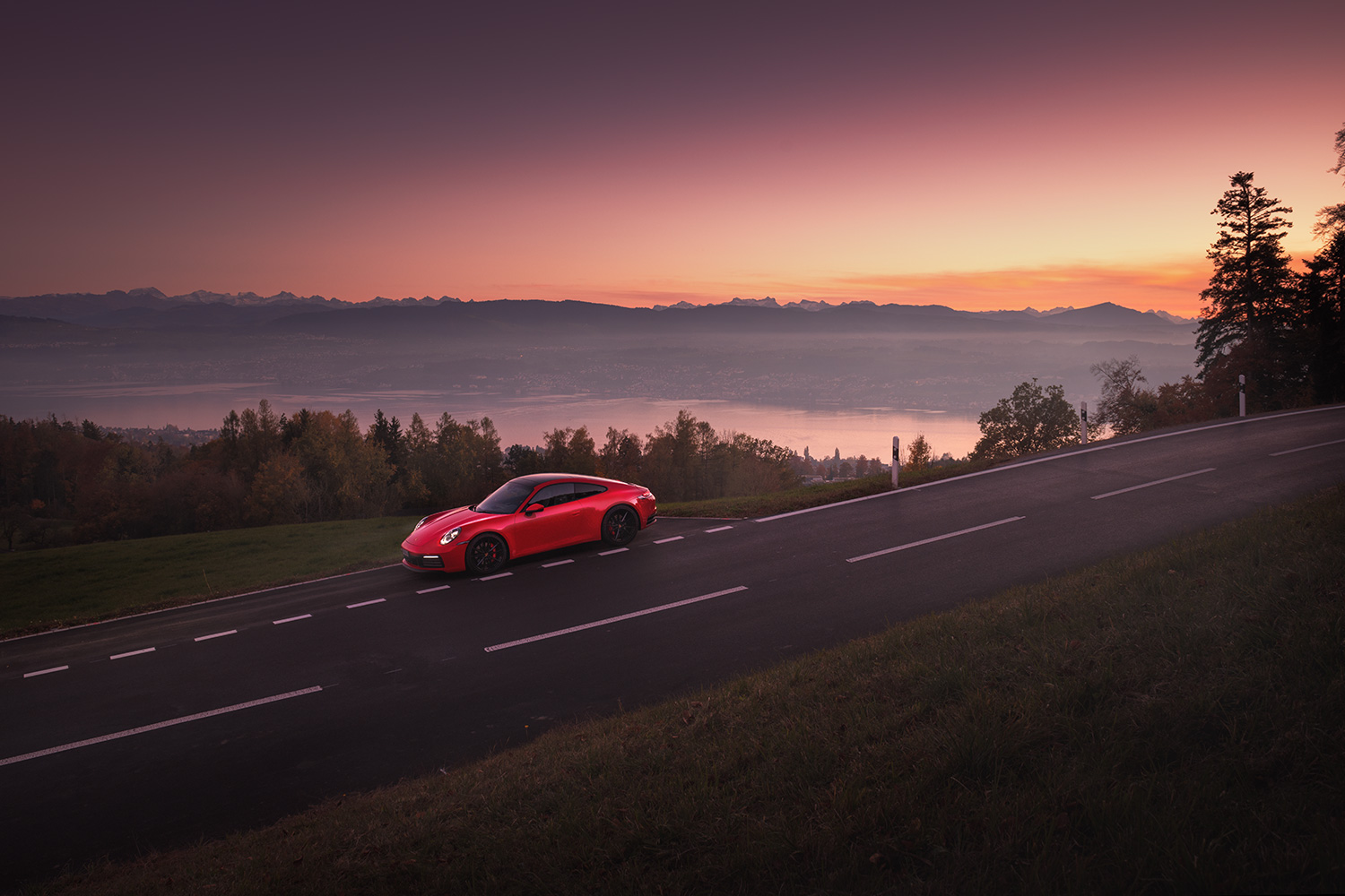 Spektakuläres Panorama für den Porsche 911.