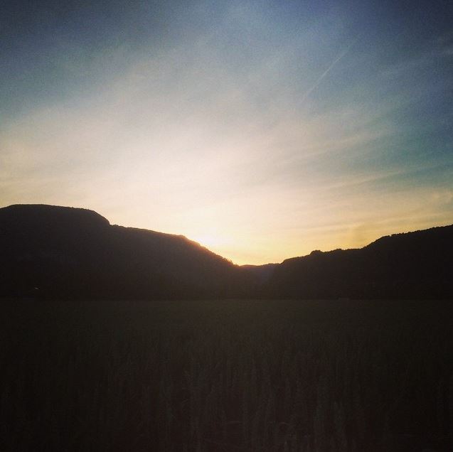 iPhone Sonnenuntergang fotografiert