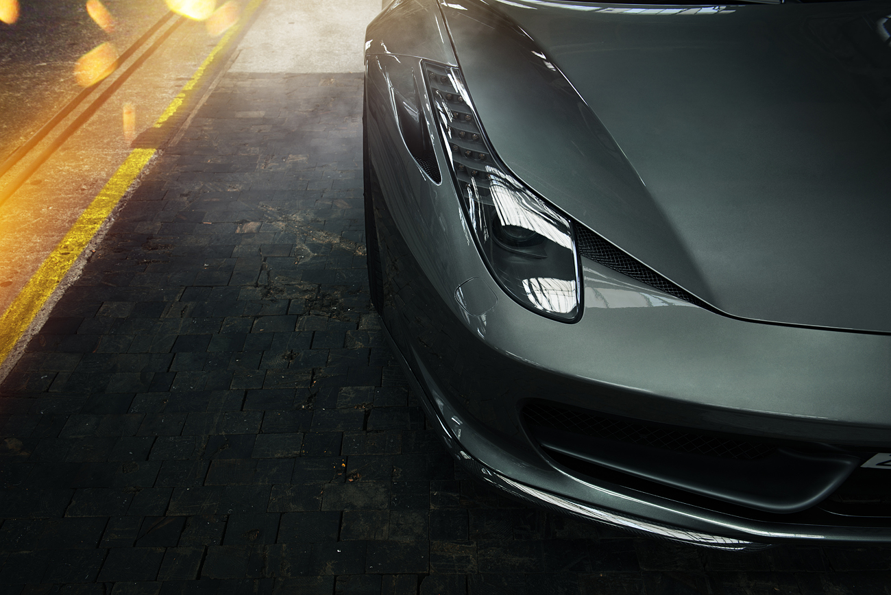 Detailfoto der Ferrari 458 Italia Front