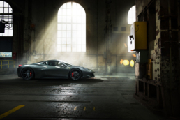 Optimierter Ferrari 458 mit ADV1 R&auml;dern. Fotoshooting im Sulzer Areal. Fotograf phPics.ch