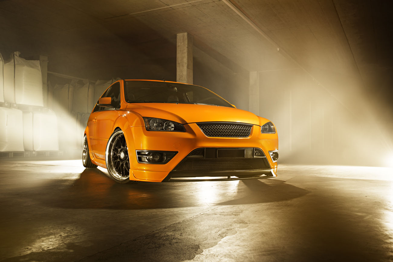 Ford Focus ST MK2 electric orange mit H&R Deep - Carphotography by phPics