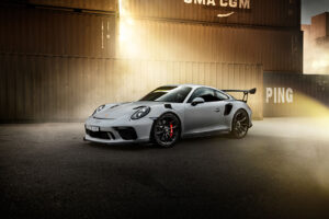 Kreide Porsche 911 GT3 RS Front Dreiviertelansicht - Fahrzeug Fotoshooting von phPics Photography