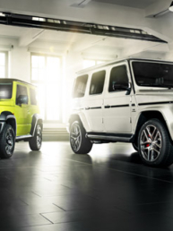Autofotografie für GIMS Magazin. Suzuki Jimny und Mercedes G63 AMG