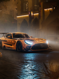 Mercedes Halloween Autoshooting nachts im Europapark mit dem GT3