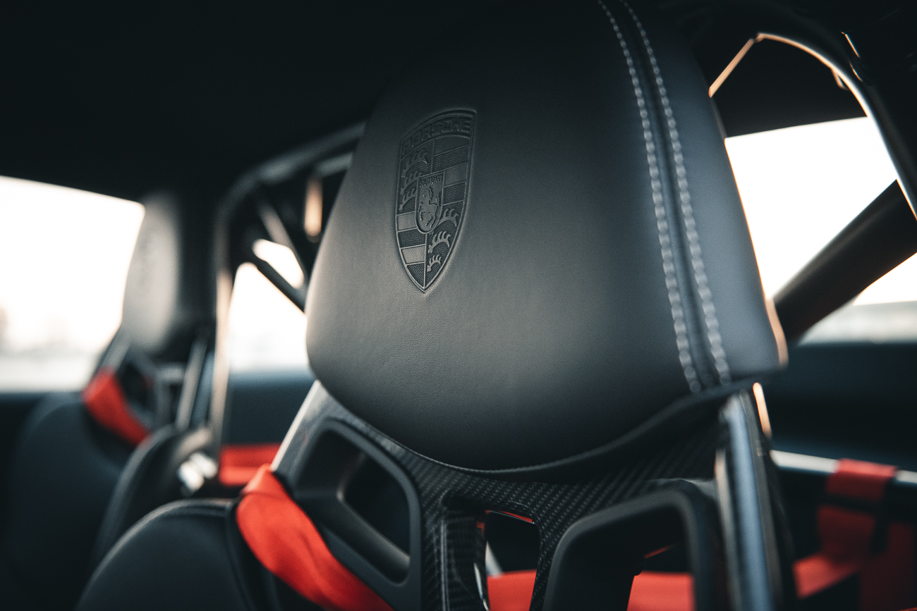 Detailaufnahme Sitz Porsche 911 GT3 991