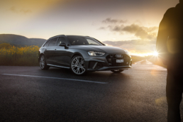 Audi A4 Sonnenaufgang