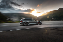 Der neue Audi RS6 eignet sich trotz seiner Statur f&uuml;r tolle Kurvenfahrten.