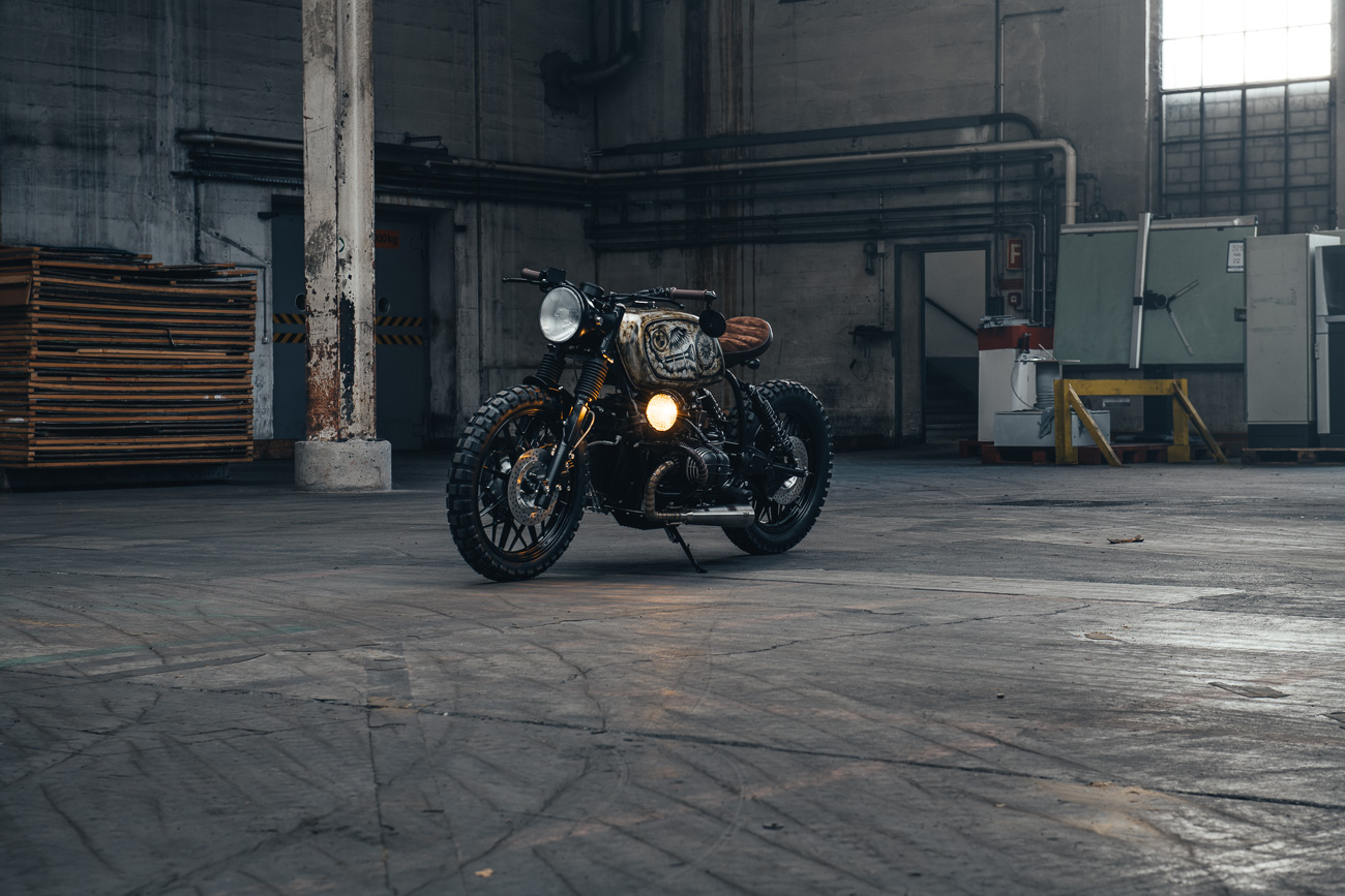 Die Dreiviertelperspektive gibt es auch beim Motorrad Fotoshooting.