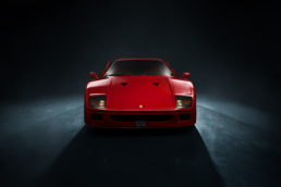 Die Front des legend&auml;ren Ferrari F40.