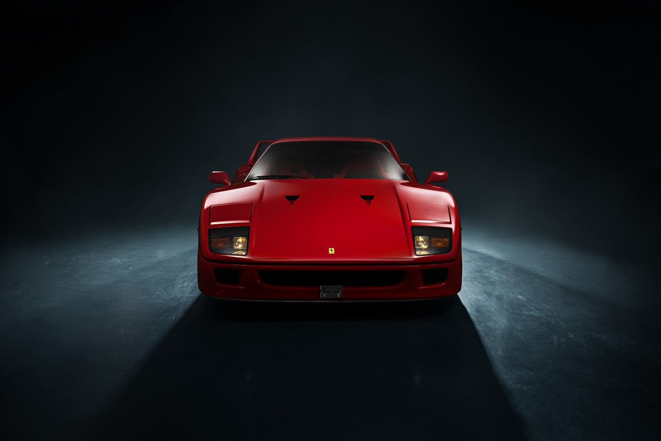 Die Front des legendären Ferrari F40.