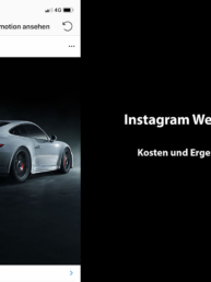 Kosten und Ergebnisse von Instagram Werbung. Was bringt eine Insta Kampagne?
