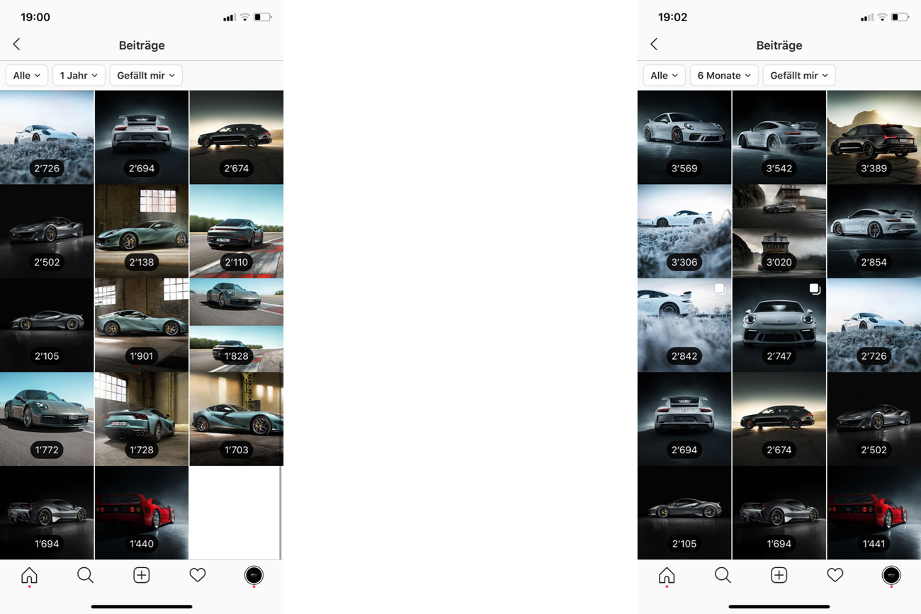 Instagram weniger Likes seit der Lancierung von Reels