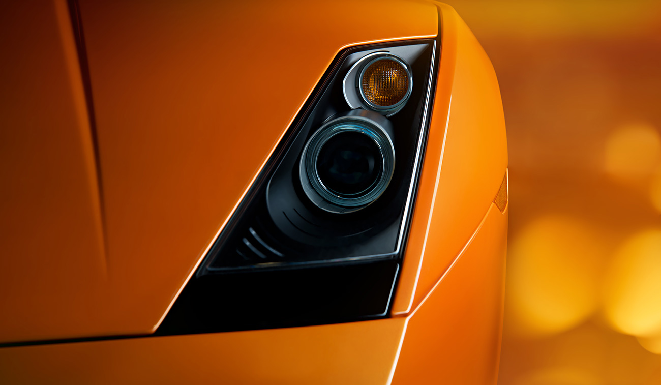 Detailfoto des Lamborghini Gallardo mit dem 24-85mm Zoomobjektiv