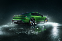 Mamba gruen und Porsche Taycan passt perfekt