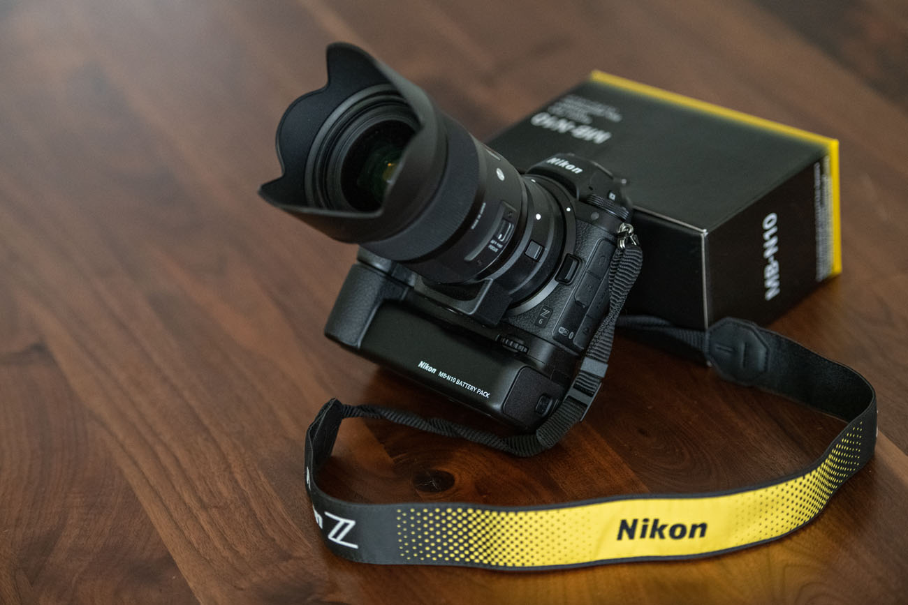 Nikon MB-N10 an der Nikon Z6.