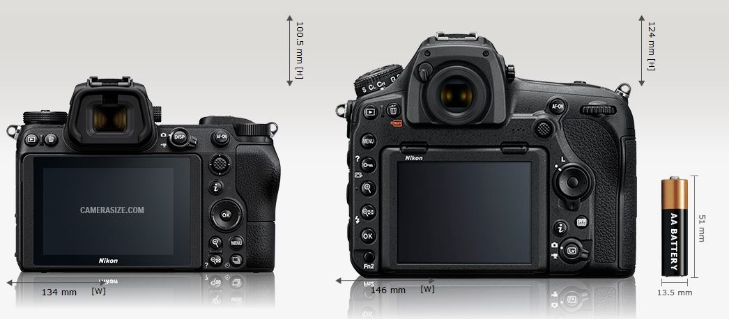 Die Rückseite der Nikon Z6