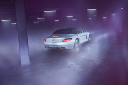 Burnout des Mercedes SLS AMG