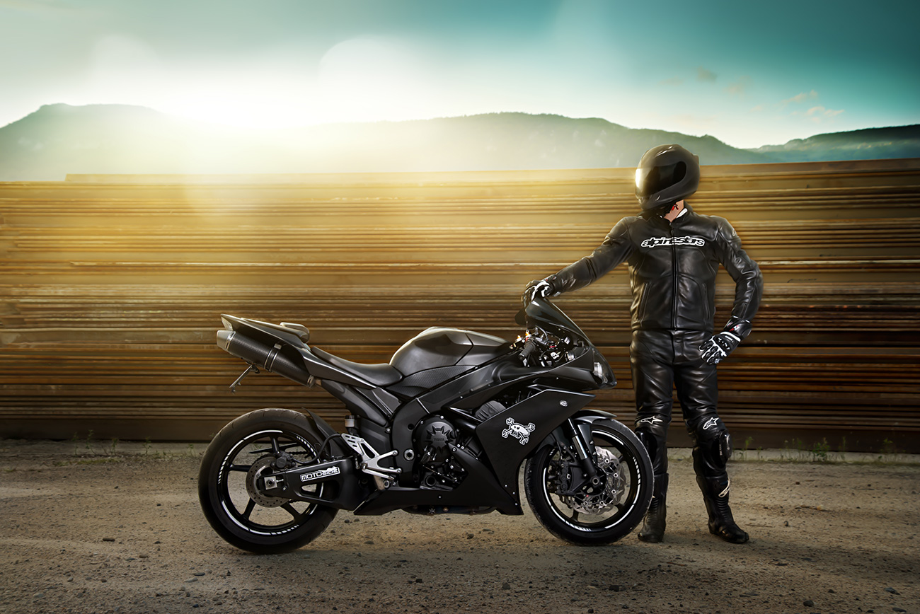 Yamaha R1 fotografiert mit dem Nikkor AF-S 24-85mm 3.5-4.5 G ED VR