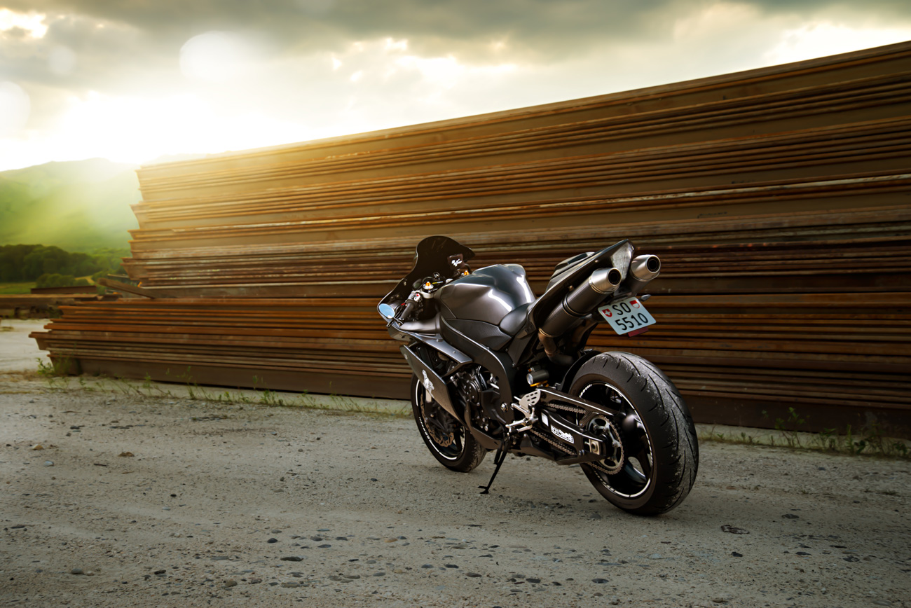 Heckansicht der Yamaha R1